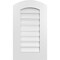 Ekena Millwork Arch Top Surface Mount PVC Gable Vent: Non-Functional, w/ 3-1/2"W x 1"P Standard Frame, 16"W x 26"H GVPAR16X2601SN - alternate 1